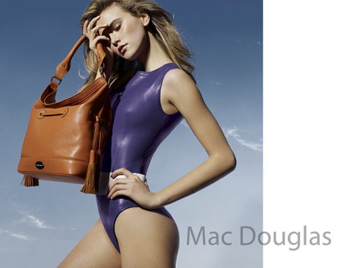 shoky van der horst beauty Mac Douglas Handbag Sacs cuir advertising
