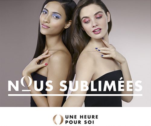 advertising shoky van der horst beauty make-up sixties black & white Une heure pour soi UHPS