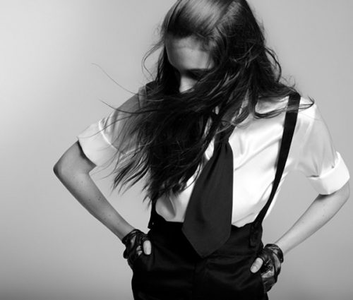 shoky van der horst Paris fashion marie-Claire black&white punk